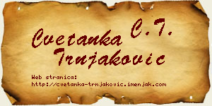 Cvetanka Trnjaković vizit kartica